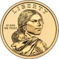 obverse of 1 Dollar - Horse Reverse (2012) coin with KM# 528 from United States. Inscription: LIBERTY IN GOD WE TRUST