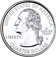 United States coin 1/4 Dollar - Acadia National Park, Maine - Washington Quarter (2012) obverse obverse of 1/4 Dollar - Acadia National Park, Maine - Washington Quarter (2012) coin with KM# 521 from United States. Inscription: UNITED STATES OF AMERICA LIBERTY IN GOD WE TRUST QUARTER DOLLAR