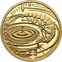 Slovakia coin 100 Euro - World Natural Heritage – Caves of Slovak Karst (2017) obverse obverse of 100 Euro - World Natural Heritage – Caves of Slovak Karst (2017) coin from Slovakia. Inscription: 2017 SLOVENSKO