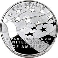 reverse of 1 Dollar - Star Spangled Banner (2012) coin with KM# 530 from United States. Inscription: ONE DOLLAR E PLURBUS UNUM UNITED STATES OF AMERICA
