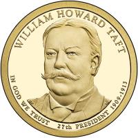 United States coin 1 Dollar - William Howard Taft (2013) obverse obverse of 1 Dollar - William Howard Taft (2013) coin with KM# 549 from United States.