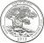reverse of 1/4 Dollar - Great Basin - Washington Quarter (2013) coin with KM# 544 from United States. Inscription: GREAT BASIN NEVADA E PLURIBUS UNUM 2013