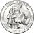 reverse of 1/4 Dollar - Mount Rushmore - Washington Quarter (2013) coin with KM# 546 from United States. Inscription: MOUNT RUSHMORE SOUTH DAKOTA 2013 E PLURIBUS UNUM