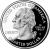 obverse of 1/4 Dollar - Mount Rushmore - Washington Quarter; Silver Proof (2013) coin with KM# 546a from United States.