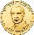 obverse of 1 Dollar - Warren G. Harding (2014) coin with KM# 571 from United States. Inscription: WARREN G. HARDING IN GOD WE TRUST 29th PRESIDENT 1921-1923
