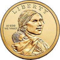 United States coin 1 Dollar - Lewis and Clark Expedition: Native Hospitality (2014) obverse obverse of 1 Dollar - Lewis and Clark Expedition: Native Hospitality (2014) coin with KM# 575 from United States. Inscription: LIBERTY IN GOD WE TRUST