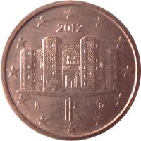 Italy coin 1 Euro Cent (2002 - 2016) obverse obverse of 1 Euro Cent (2002 - 2016) coin with KM# 210 from Italy. Inscription: ED RI R 2005