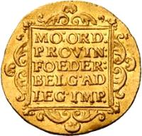 Netherlands coin 1 Ducat - Trade Coinage (1801 - 1805) reverse reverse of 1 Ducat - Trade Coinage (1801 - 1805) coin with KM# 11.3 from Netherlands.