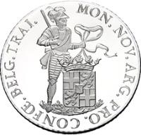 Netherlands coin 1 Ducat - Beatrix - Utrecht - Silver Bullion (1989 - 1993) reverse reverse of 1 Ducat - Beatrix - Utrecht - Silver Bullion (1989 - 1993) coin with KM# 213 from Netherlands.