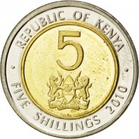 REPUBLIC OF KENYA. 5. HARAMBEE. · FIVE SHILLINGS 2010 ·.