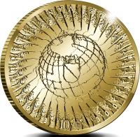 Netherlands coin 10 Euro - Beatrix - 300 Years Peace of Utrecht (2013) reverse reverse of 10 Euro - Beatrix - 300 Years Peace of Utrecht (2013) coin with KM# 330 from Netherlands. Inscription: 300 JAAR VREDE VAN UTRECHT 2013 10 € EL