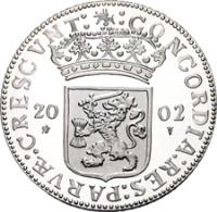 obverse of 1 Ducat - Beatrix - Gelderland - Silver Bullion (2002) coin with KM# 256 from Netherlands.