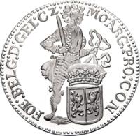reverse of 1 Ducat - Beatrix - Gelderland - Silver Bullion (2002) coin with KM# 256 from Netherlands.