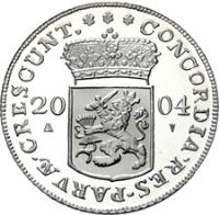 obverse of 1 Ducat - Beatrix - Zeeland - Silver Bullion (2004) coin with KM# 258 from Netherlands.