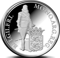 Netherlands coin 1 Ducat - Beatrix - Friesland - Silver Bullion (2012) reverse reverse of 1 Ducat - Beatrix - Friesland - Silver Bullion (2012) coin with KM# 312 from Netherlands. Inscription: MO.NO.ARG.REG. BELGII.FRI.