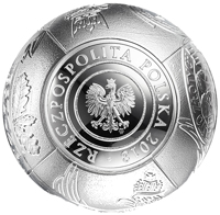 obverse of 100 Złotych - 100th Anniversary of Regaining Independence by Poland (2018) coin from Poland. Inscription: RZECZPOSPOLITA POLSKA 2018 • mw