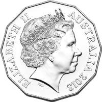 obverse of 50 Cents - Elizabeth II - 50 years of Bathurst Race - 4'th Portrait (2013) coin with KM# 1856 from Australia. Inscription: ELIZABETH II AUSTRALIA 2013