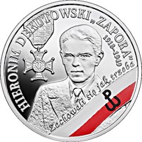 reverse of 10 Złotych - Hieronim Dekutowski 