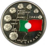 BRAGA. GUIMARAES. PORTO. AVEIRO. COIMBRA. LEIRIA. LISBON. FARO-LOULE. 2004. 5 FRANCS.