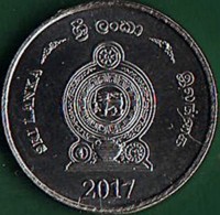 Stainless steel coin Sri Lanka SRI LANKA. ශ්රී ලංකා. இலங்கை. 2017.