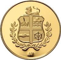 obverse of 10 Florin - Beatrix - Status Aparte (2011) coin with KM# 49 from Aruba.