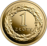 reverse of 1 Złoty - One Hundred Years of the Złoty (2019) coin from Poland. Inscription: 1 ZŁOTY