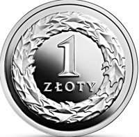 reverse of 1 Złoty - One Hundred Years of the Złoty (2019) coin from Poland. Inscription: 1 ZŁOTY