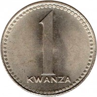 Angola coin 1 Kwanza (1977 - 1979) reverse reverse of 1 Kwanza (1977 - 1979) coin with KM# 83 from Angola. Inscription: 1 KWANZA