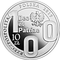 obverse of 10 Złotych - 100th Anniversary of the Catholic University of Lublin (2019) coin from Poland. Inscription: RZECZPOSPOLITA POLSKA 2019 100 Deo et Patriae mw 10 ZŁ