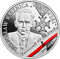Poland coin 10 Złotych - Stanisław Kasznica reverse of 10 Złotych - Stanisław Kasznica
