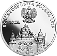 obverse of 10 Złotych - 100th Anniversary of the University of Poznań (2019) coin from Poland. Inscription: RZECZPOSPOLITA POLSKA 2019 10 ZŁ mw