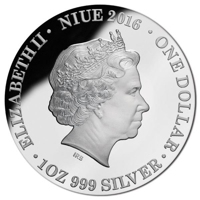 Niue coin 1 Dollar - Elizabeth II - Search Results Web results HMAS Sydney II 75th Anniversary (2016) obverse obverse of 1 Dollar - Elizabeth II - Search Results Web results HMAS Sydney II 75th Anniversary (2016) coin from Niue. Inscription: ELIZABETH II · NIUE 2016 · ONE DOLLAR IRB · 1OZ 999 SILVER ·
