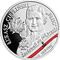 Poland coin 10 Złotych - Łukasz Ciepliński reverse of 10 Złotych - Łukasz Ciepliński