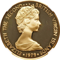 British Virgin Islands coin 100 Dollars - Elizabeth II - Sir Francis Drake (1979) obverse obverse of 100 Dollars - Elizabeth II - Sir Francis Drake (1979) coin with KM# 25 from British Virgin Islands. Inscription: ELIZABETH THE SECOND•••BRITISH VIRGIN ISLAND 1979