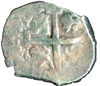 Peru coin 1 Real - Felipe V (1729 - 1747) reverse reverse of 1 Real - Felipe V (1729 - 1747) coin with KM# 31a from Peru. Inscription: PLVS VLTR