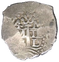 Peru coin 4 Reales - Felipe V (1729 - 1747) reverse reverse of 4 Reales - Felipe V (1729 - 1747) coin with KM# 33a from Peru. Inscription: PLVS VLTRA