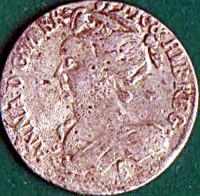 Scotland coin 5 Shillings - Anne (1705) obverse obverse of 5 Shillings - Anne (1705) coin with KM# 148 from Scotland. Inscription: ANNA · DEI · GRATIA ·