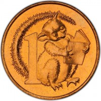 Australia coin 1 Cent - Elizabeth II - Possum Magic - 4'th Portrait (2017) reverse reverse of 1 Cent - Elizabeth II - Possum Magic - 4'th Portrait (2017) coin from Australia. Inscription: 1