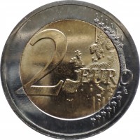 reverse of 2 Euro - Lithuanian Ethnographic Regions: Dzūkija (2021) coin from Lithuania. Inscription: 2 EURO LL