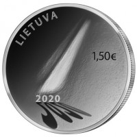 reverse of 1.5 Euro - Hope (2020) coin from Lithuania. Inscription: LIETUVA 1,50€ 2020
