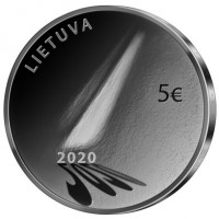 reverse of 5 Euro - Hope (2020) coin from Lithuania. Inscription: LIETUVA 5€ 2020