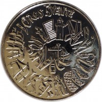 reverse of 1.5 Euro - Sea Festival (2021) coin from Lithuania. Inscription: JŪROS ŠVENTĖ