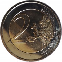 reverse of 2 Euro - The Estonian national animal: the wolf (2021) coin from Estonia. Inscription: 2 EURO LL