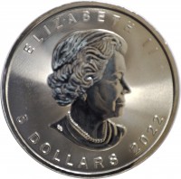 Canada coin 5 Dollars - Elizabeth II - 4'th Portrait (2014 - 2022) obverse obverse of 5 Dollars - Elizabeth II - 4'th Portrait (2014 - 2022) coin with KM# 1601 from Canada. Inscription: ELIZABETH II 5 DOLLARS 2022