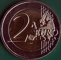 reverse of 2 Euro - Heroes of the Pandemic (2021) coin from Malta. Inscription: 2 EURO LL