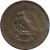 obverse of 20 Centavos - Type 1 National Emblem (1943 - 1955) coin with KM# 439 from Mexico. Inscription: ESTADOS UNIDOS MEXICANOS