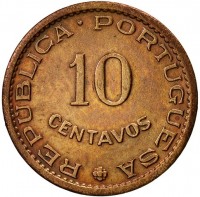 Bronze coin São Tomé and Príncipe KM# 15 Bronze coin São Tomé and Príncipe KM# 15