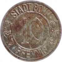 F# 51.1A STADT BONN. 10. PFENNIG.