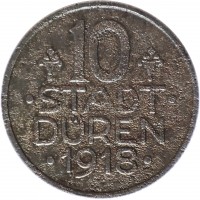 10. · STADT ·. DÜREN. · 1918 ·.