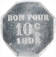 BON POUR. 10 C. 1892.